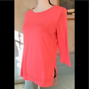 Old Navy neon pink 3/4 sleeves top. Kids 14